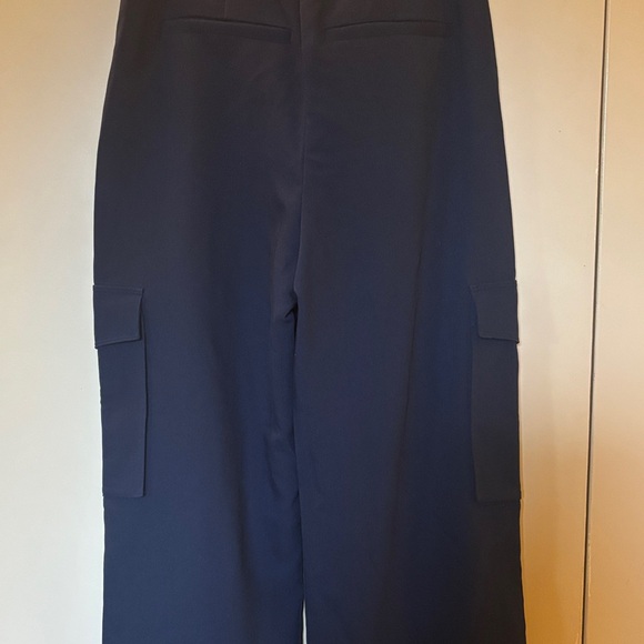 NWT Abercrombie & Fitch Dark Blue Wide Leg Cargo Pants 29/8 - Picture 8 of 10